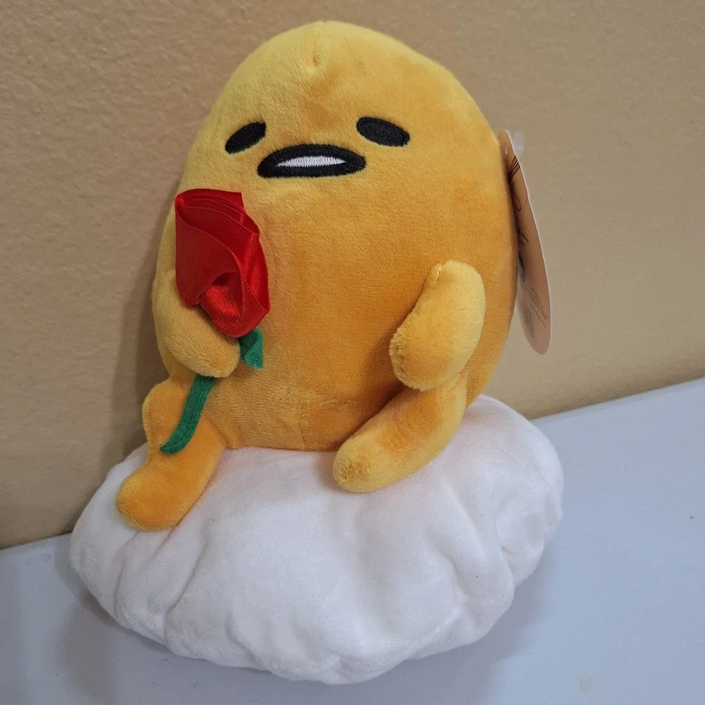 Sanrio Gudetama Plush Lazy Egg Rose Cloud Cushion 8